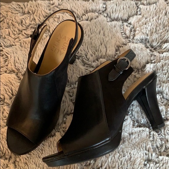 Naturalizer Shoes - Naturalizer Dawn Leather Platform Shootie Heel